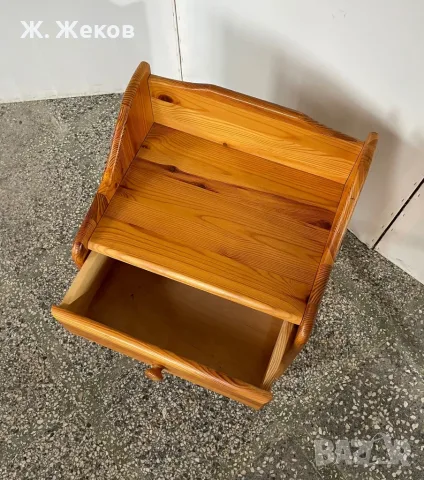 🌿 Дървено нощно шкафче 🌿, снимка 4 - Шкафове - 55824717