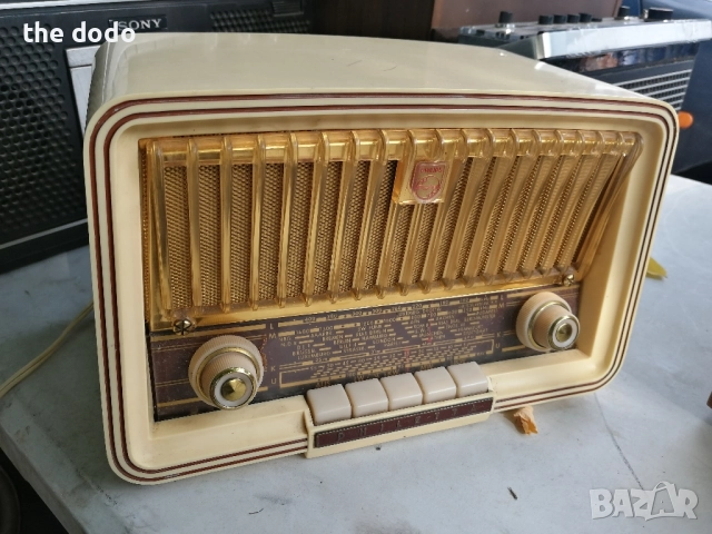 антично лампово радио philips, снимка 3 - Антикварни и старинни предмети - 51548811
