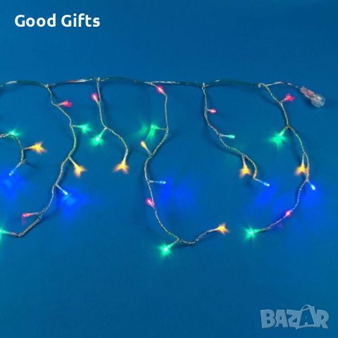 Коледни лампички Завеса, 144 LED, Многоцветни, С програми