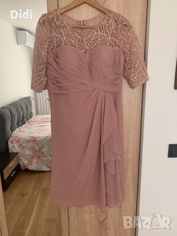 Официална рокля цвят пепел от рози, снимка 4 - Рокли - 34398275