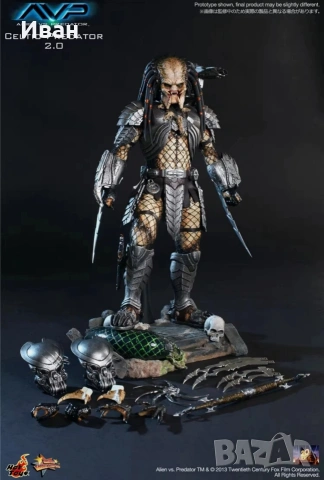 Нова Гореща фигура на Келтик Хищника 2.0/ New Hot Toys MMS221 Alien vs. Predator Celtic Predator, снимка 7 - Колекции - 54085713