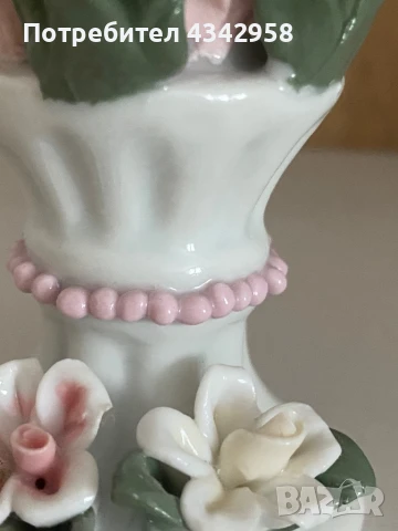 Порцеланов ретро свещник .Германия , снимка 5 - Антикварни и старинни предмети - 50723828