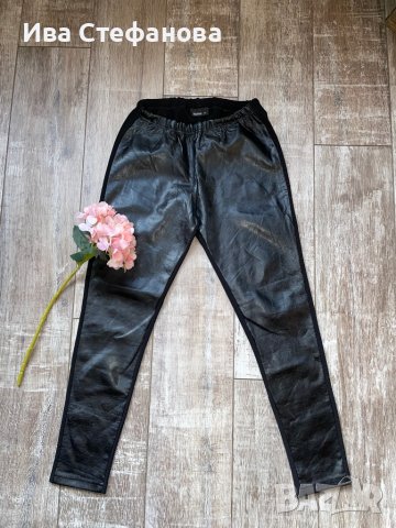 Черен нов еластичен кожен клин , снимка 4 - Клинове - 38446677