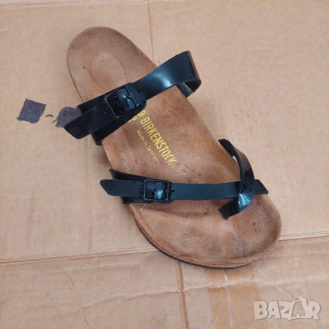  чехли / сандали Birkenstock Mayari от естествена кожа, черни, снимка 17 - Чехли - 50749637