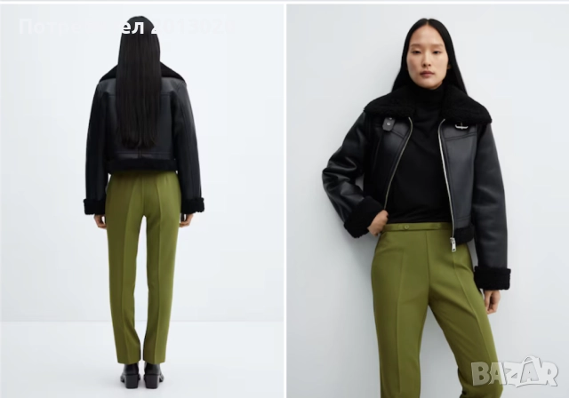 Елегантен панталон с права кройка Mango, снимка 2 - Панталони - 52523346