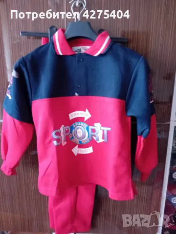 Детски нови памучни анцузи,комплект горнище и долнище, снимка 3 - Детски комплекти - 49687271