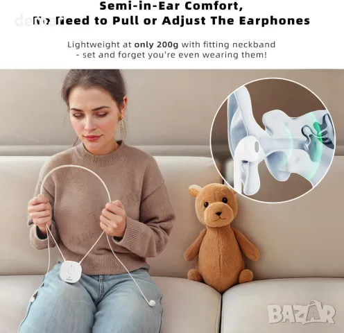 Безжични слушалки Holdsound за слушане на телевизия, с предавател, снимка 4 - Слушалки и портативни колонки - 50272363