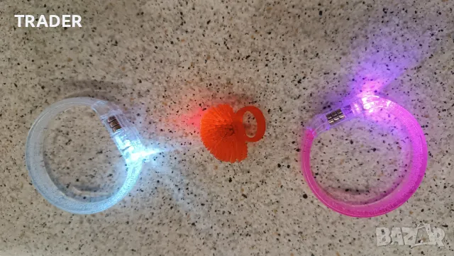 Светеща гривна  пръстен парти аксесоар 