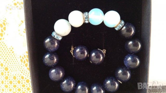 Продавам чисто нова гривна с обеци в комплект., снимка 3 - Бижутерийни комплекти - 35218393