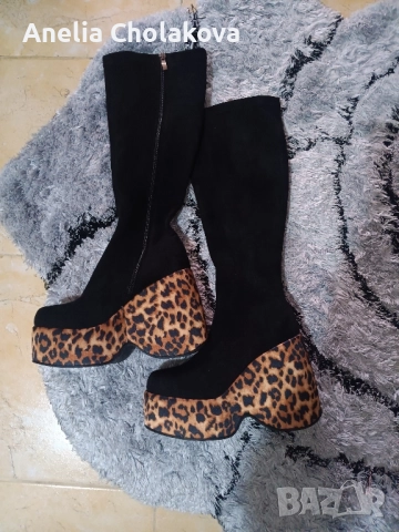 уникални велурени ботуши