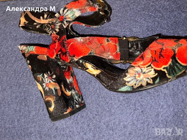Сандали на платформи флорален дизайн, снимка 3 - Дамски обувки на ток - 40577902