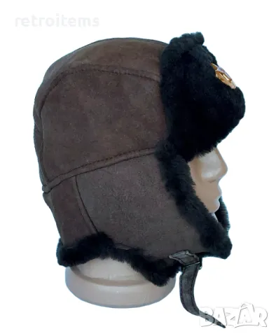 Руски, съветски шлемофон от фина агнешка естествена кожа., снимка 7 - Колекции - 47730809