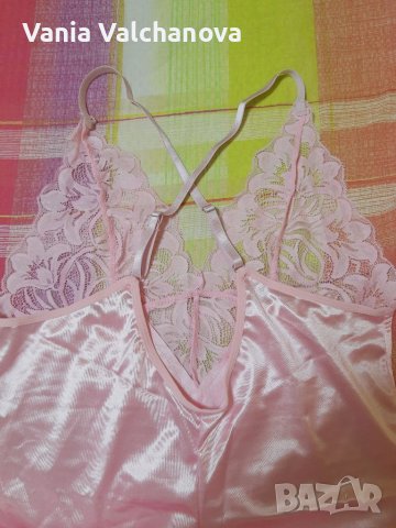 Розов потник SHEIN с дантела и презрамки, снимка 6 - Потници - 37126917