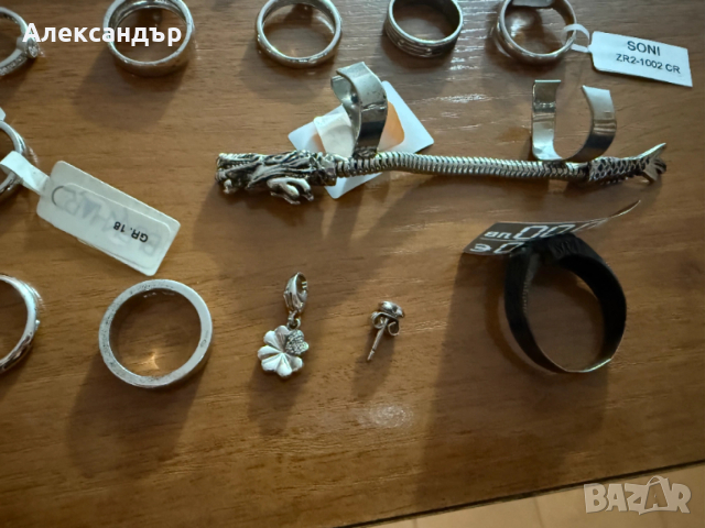 [ПРОДАВА] 98 гр. сребърни бижута, снимка 3 - Пръстени - 53167309