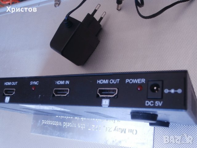 HDMI Дистрибутор, снимка 3 - Друга електроника - 29434461