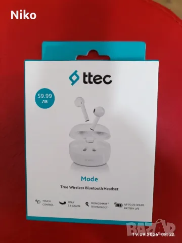 Безжични слушалки Ttec Mode (фабрично запечатано)
