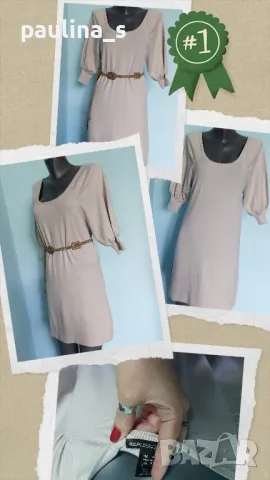 Два броя / Еластична маркова рокля "Mango" basics и "H&M" / унисайз , снимка 2 - Рокли - 36565535