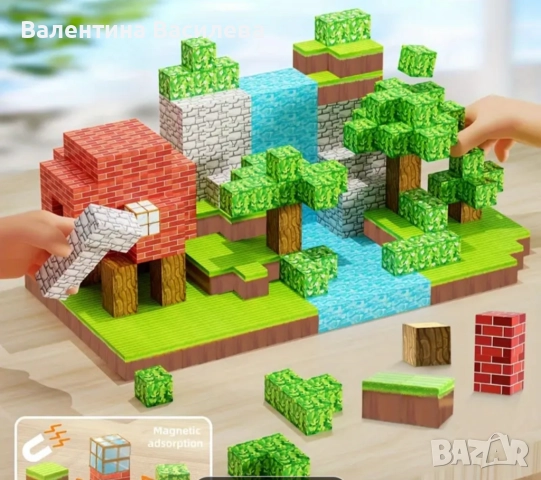 Могнитни кубчета Minecraft, снимка 4 - Конструктори - 51853236
