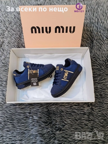 Miu Miu Дамски Маратонки👟Дамски Спортни Обувки Миу Миу - Налични Различни Цветове Код SK184, снимка 4 - Маратонки - 52518448