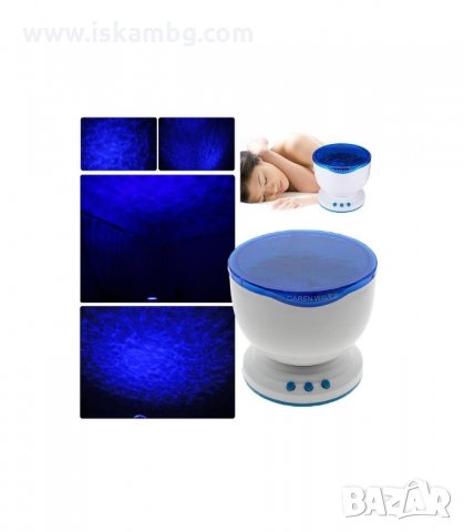 LED ПРОЕКТОР С ТОН КОЛОНА - OCEAN WAVE - код 0285, снимка 2 - Слушалки и портативни колонки - 34087415