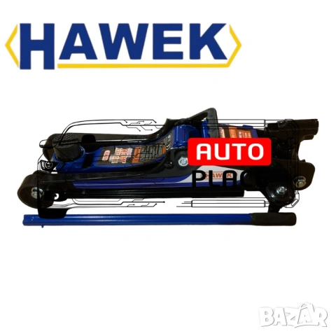 Нископрофилен крик крокодил 3 тона 85 – 380 мм с въртяща дръжка на 360° HAWEK, снимка 2 - Други инструменти - 54032495