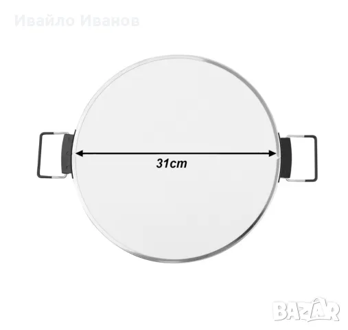 12" керамична плоча камък за пица фурна Klaif, снимка 2 - Печки, фурни - 56126477