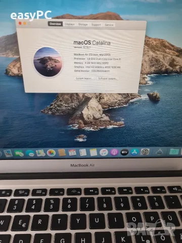 Apple Macbook Air A1466 Mid 2012 Intel Core i5-3427U, 4GB LPDDR3, SSD 256GB нова батерия, снимка 9 - Лаптопи за дома - 55786825