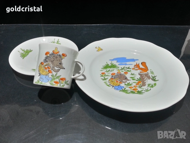 Стар български порцелан детски комплект , снимка 8 - Антикварни и старинни предмети - 52880469