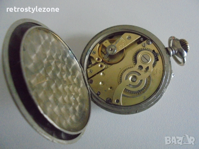 № 8324 Стар джобен часовник LA TERRA Елегантен винтидж джобен часовник LA TERRA, със стилен класичес, снимка 3 - Други ценни предмети - 52106999