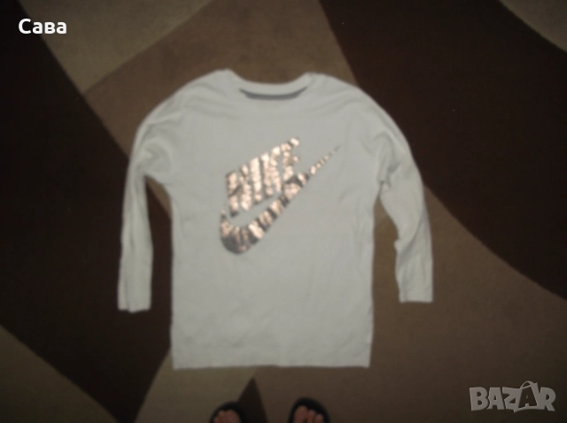 Ватирана блуза NIKE  дамска,М-Л, снимка 2 - Блузи с дълъг ръкав и пуловери - 52124068