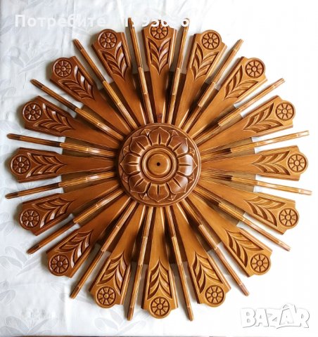 Дърворезба, розета за таван