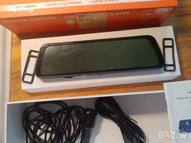 НОВА, ТЕСТВАНА Hikity огледална камера с Carplay и Android Auto, 9.66” IPS тъч, 2.5K предна камера.., снимка 9 - Аксесоари и консумативи - 50556736