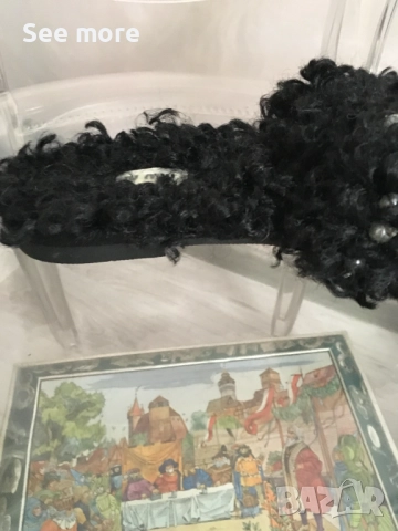 Зимни ефектни чехли 39, снимка 7 - Чехли - 52718170