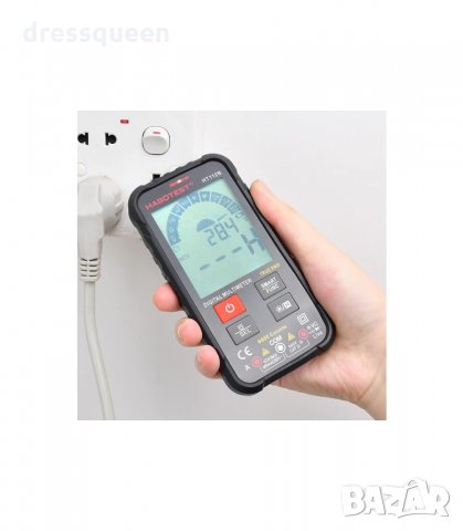  HT112B Цифров мултицет с голям екран, снимка 6 - Други инструменти - 34251091