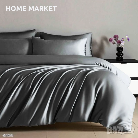 Луксозен комплект от висококачествен памучен сатен Комплектът е от 4 части и съдържа: 1 бр. долен ча, снимка 7 - Спално бельо - 52527386