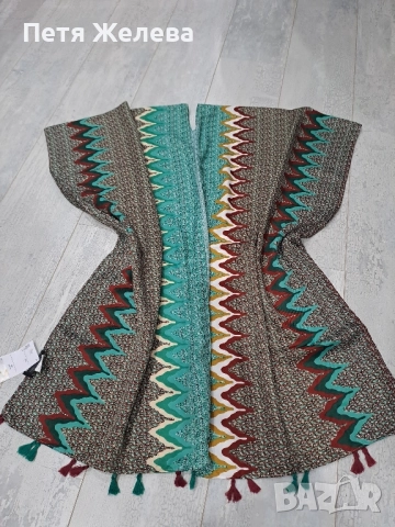 Плажно наметало с етно мутиви James lakeland, снимка 2 - Рокли - 51691572
