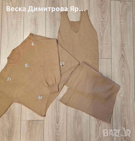 Рокля с пуловер, снимка 8 - Рокли - 52576958