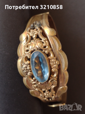 Позлатена старинна гривна, снимка 1