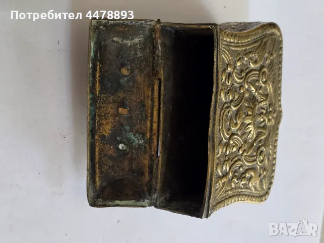 Автентичен фишеклък барутник паласка, снимка 9 - Антикварни и старинни предмети - 56255776