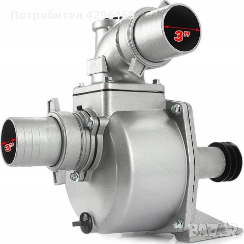 Прикачна Водна Помпа 3", 60000 л/час, с ремъчна шайба, снимка 4 - Градинска техника - 52156790