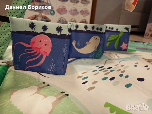 Активна гимнастика 3 в 1 с басейн за топки - 110х115см, 0+ месеца, снимка 4 - Образователни игри - 54071021