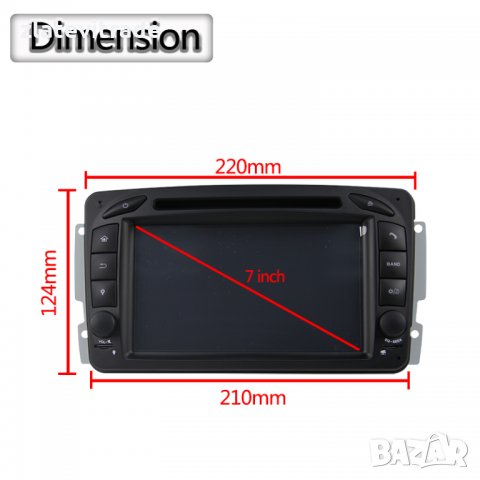 MERCEDES C Class W203 CLK W209 - 7'' Андроид Навигация, 7063, снимка 14 - Аксесоари и консумативи - 31949189