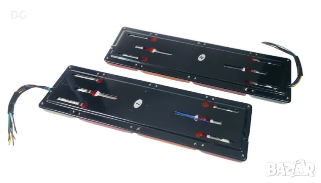 К-т 2бр. LED стопове за тир, камион 24V - 46x14см, снимка 2 - Аксесоари и консумативи - 48721302