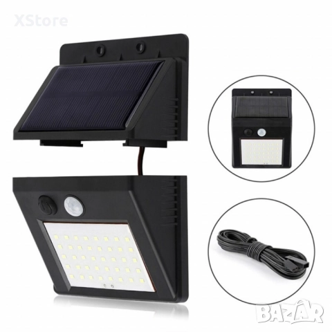 Градинска соларна лампа с 2,5-метров кабел H LED16, снимка 9 - Соларни лампи - 51956970