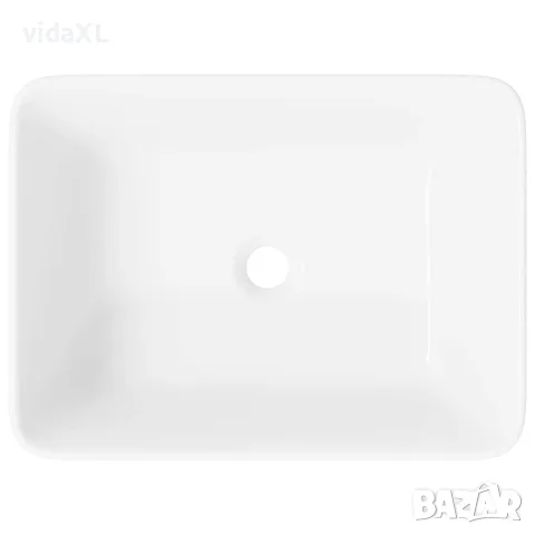 vidaXL Мивка, 40x30x13 см, керамична, бяла, снимка 7 - Мивки - 56146124