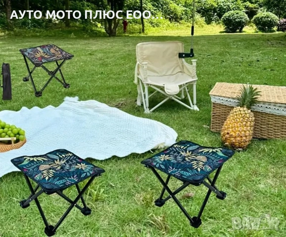 Преносимо сгъваемо Столче за къмпинг с метална рамка., снимка 6 - Къмпинг мебели - 53923233