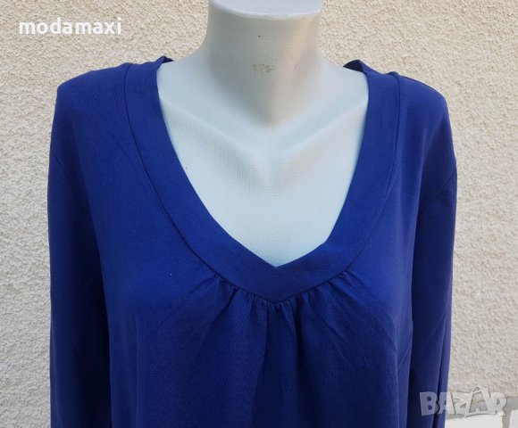4XL  Нова тъмно синя блуза, снимка 2 - Блузи с дълъг ръкав и пуловери - 42093142
