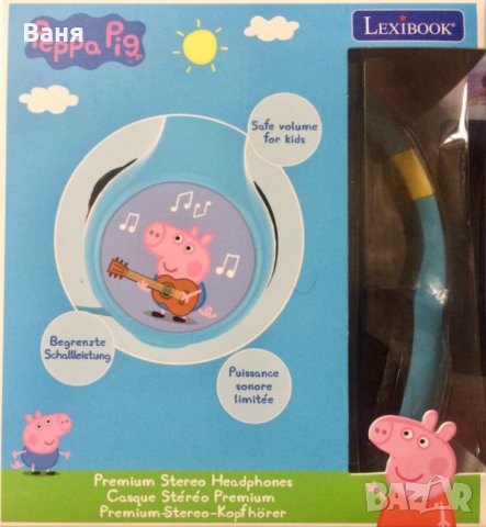 Стерео детски слушалки Peppa Pig, снимка 2 - Други - 30517026