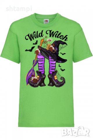 Детска тениска Wild Witch,Halloween,Хелоуин,Празник,Забавление,Изненада,Обичаи,, снимка 9 - Детски тениски и потници - 38158840