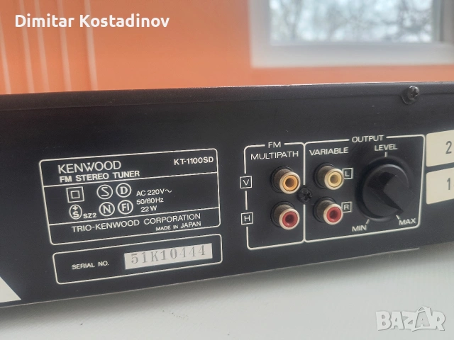 kenwood tuner kt 1100 sd тунер, снимка 8 - Радиокасетофони, транзистори - 53303917